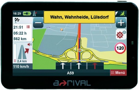 A-Rival NAV-PNS 50 5" Navi mit West & Ost-Europakarten und 800x600