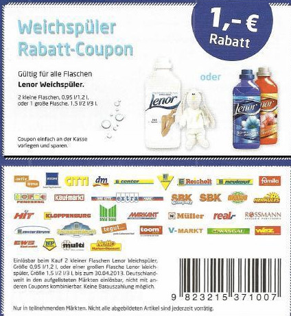 4 Flaschen Lenor mit je 2L für 3,16€ MonsterDealz.de