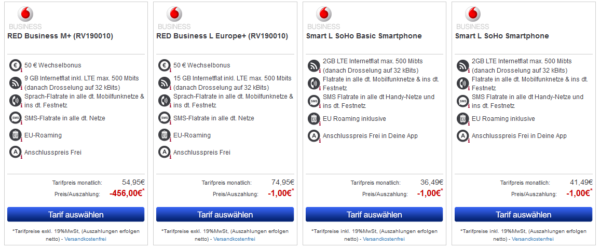 Vodafone RED postpaid all-in-one plans with voice, data and SMS launched