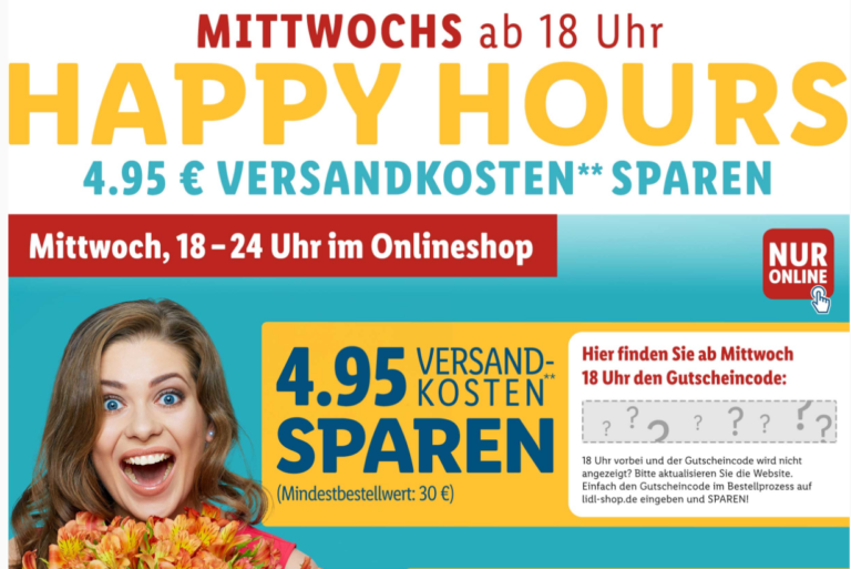 *HEUTE VON 18 BIS 24 UHR* Lidl ab 30€ Mindestbestellwert