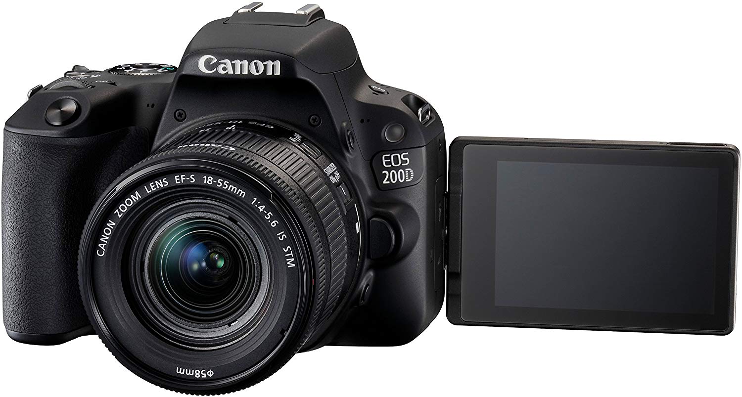 Appareil Photo Canon EOS 200D + Objectif 18-55mm F4-5.6 IS STM - Occasion Testé
