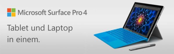 Microsoft Surface Pro 4 - Banner