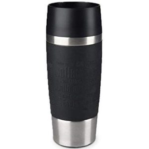  Emsa 513361 Travel Mug Standard-Design, Thermobecher, 360 ml, schwarz 