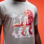 Jurassic Park Primal Floral T-Rex Unisex T-Shirt - Grau