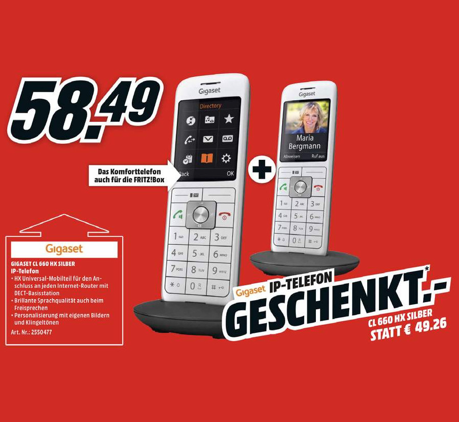 gigaset cl660hx dect mobilteil