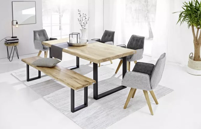 Landscape Esstisch aus massiver Wildeiche für 295,11€ | MonsterDealz.de