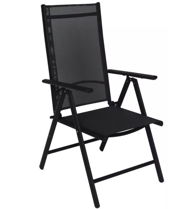 Pocoline Klappsessel Anthrazit Alu ca. 66x106x56 cm| MonsterDealz.de