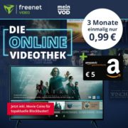 *4€ GEWINN* 3 Monate freenet Video für 0,99€ + 5€ Amazon.de*-Gutschein - z.B. Matrix Resurrections mit Gewinn ansehen