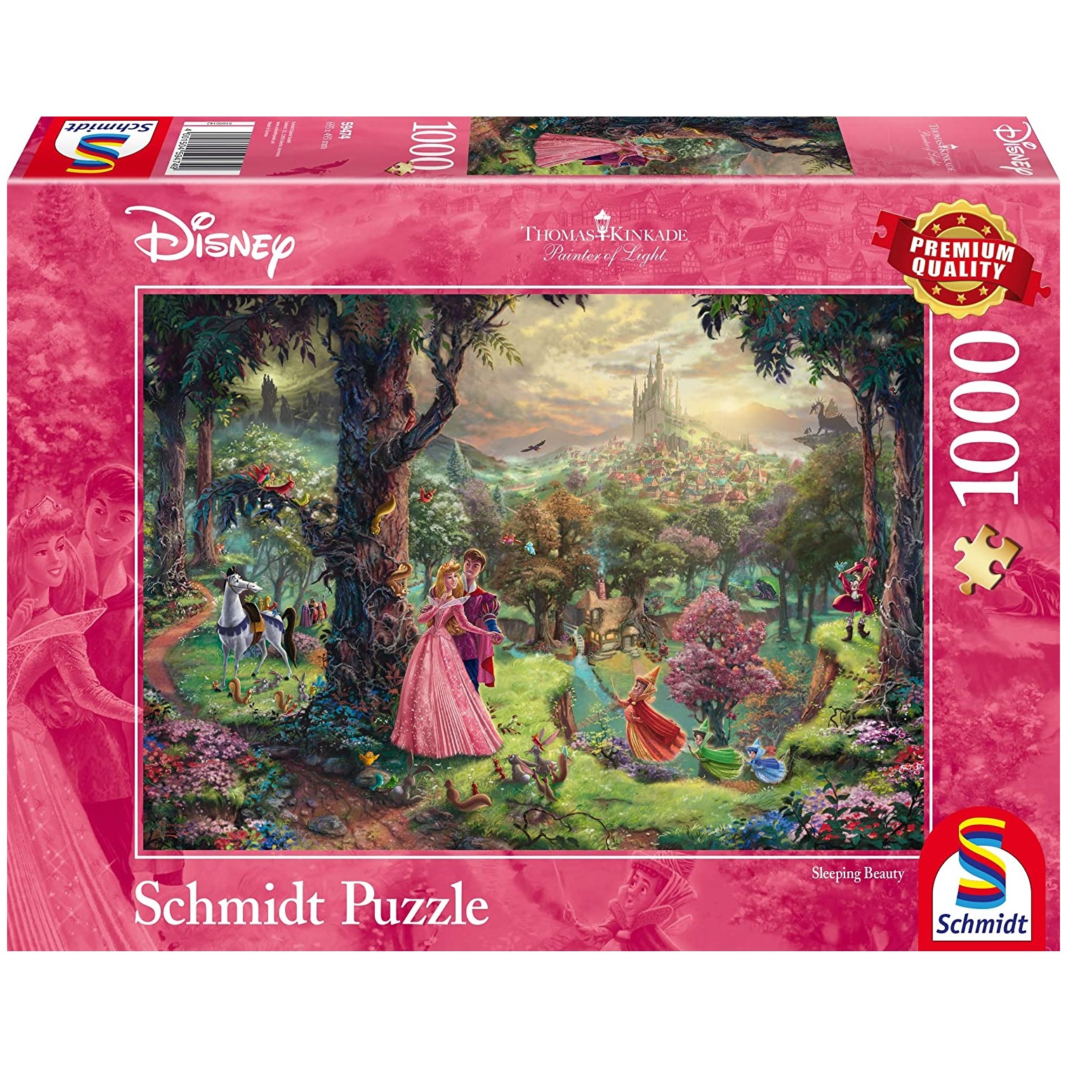 Schmidt Spiele 58423 Thomas Kinkade, Kiddinx, Benjamin Blümchen, EIN Tag im Neustädter Zoo, 1000 pièces
