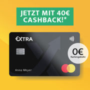 *TOP* Extra Kreditkarte inkl. 40€ Cashback* (nur 100€ Umsatz für die Prämie)
