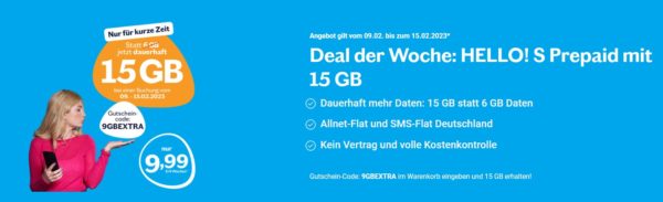 Allnet-Flat Lebara + Karte LTE Prepaid 15GB