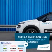 🚘 SHARE NOW Carsharing 👉 15€ Startguthaben + 5€ Bonus von MonsterDealz erhalten (einmalig nur 5€ für die Registrierung)