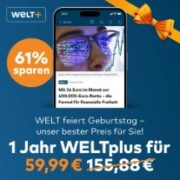 *TOP* 🗞️ WELTplus Jahresabo Oster-Special für 59,99€ (statt 155,58€) // Monatsabo für 5,99€ (statt 12,99€)