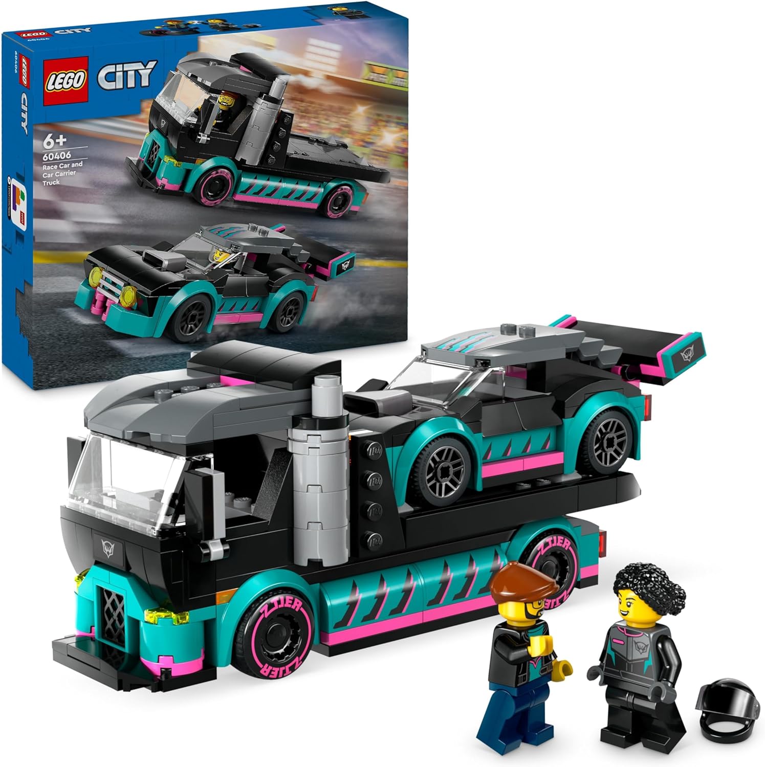 LEGO City Autotransporter mit Rennwagen 60406