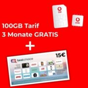 💥 *JETZT MIT 15€ BONUS + 60€ GUTHABEN* CallYa Allnet-Flat-L Prepaid (Allnet- & SMS-Flat, 100GB LTE/5G) bedingungslos kostenlos