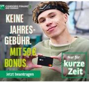*TOP* 50€ für kostenlose Consors Finanz Mastercard! 💳
