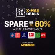 ⚽🎯 *TOP* DAZN X-Mas Deal: Monatsabo ab 9,99€! Exklusiv FCB & BVB (CL + BL) + komplette Darts WM für 9,99€! Auch Jahresabos günstiger➡️ Super Sports für mtl. 9,99€ / Unlimited für mtl. 29,99€ / Unlimited Plus für 44,99€