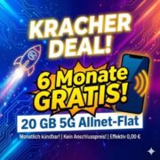 🔥 *KNALLER* 😱 simyo S (20GB-Allnet-Flat) 6 Monate GRATIS!