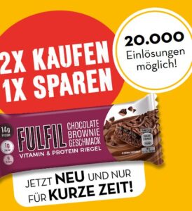 1 x FULFIL Proteinriegel gratis beim Kauf von 2 x FULFIL Proteinriegel  - ab 02.01.2026