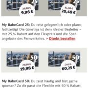 [Personalisiert] 75% Rabatt auf BahnCard 25 & 50 - Einladung per E-Mail
