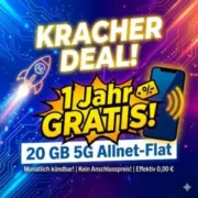 🔥 *KNALLER* 😱 simyo S (20GB-Allnet-Flat) 12 Monate GRATIS!