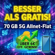 🔥 *KNALLER* simyo L (70GB-Allnet-Flat) 6 Monate mit 6,07€ Gewinn!