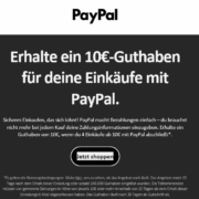 *PERSONALISIERT* 4x 10€ bei Paypal umsetzen und 10€ Guthaben erhalten