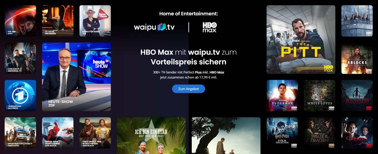 🔥 HBO Max ist da: waipu.tv Mega-Bundle mit 310+ HD-Sender| MonsterDealz.de