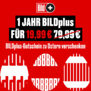 *TOP* BILDplus Osterangebot: Gutschein für Jahresabo für 19,99€ (statt 79,99€)