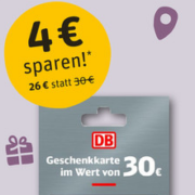 Rewe Kartenwelt: Spare 4 € beim Kauf einer DB Geschenkkarte (ab 23.03.)