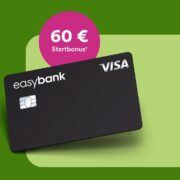 💸 easybank Visa Kreditkarte mit 60€ Bonus - eine der besten Kreditkarten