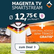 🔥⚽ Adidas WM-Trikot + 6 Monate Streaming & TV kostenlos! Telekom Magenta TV inkl. RTL+ Premium eff. 4,75€/Monat - rechnerisch zum Bestpreis!