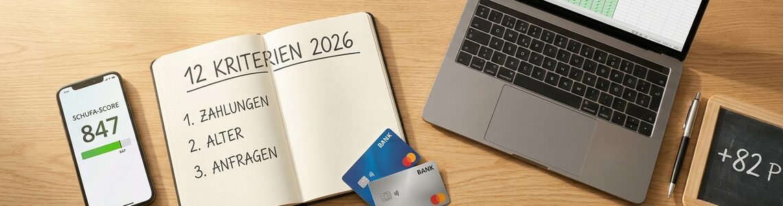 Schufa-Score 2026 Auswirkung von 1 2 oder 3 Konto-Eröffnungen