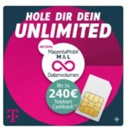 💥 *KRASS* 750€ Bonus! Original Telekom MagentaMobil M Unlimited 5G + Alles-Flat (Magenta1 & Magenta Moments) für 49,95€/Monat- eff. 18,70€/Monat