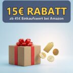 15 Euro Rabatt ab 45 Euro Einkaufswert bei Amazon