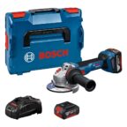 Bosch Professional GWS 18V-11 S Akku-Winkelschleifer inkl. 2 Akkus 5,0 Ah Ladegeraet GAL 1880 CV L-BOXX