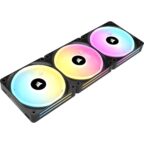 CORSAIR iCUE LINK QX120 RGB 120mm PWM-Lüfter Dreierpack Schwarz mit iCUE LINK System Hub