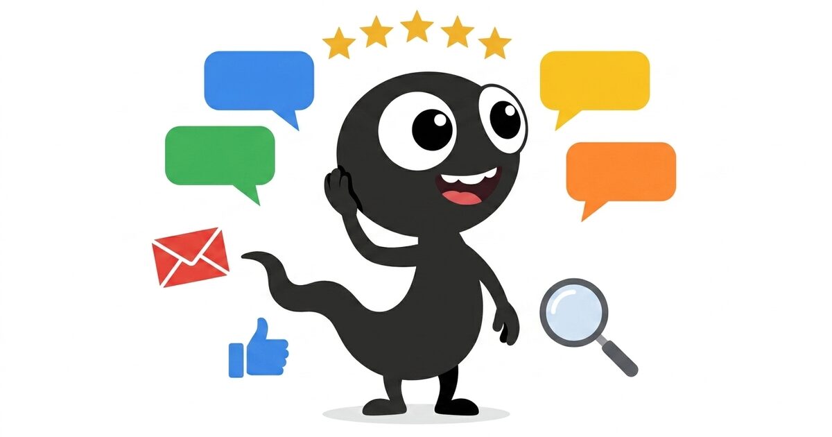 Feedback und Transparenz bei MonsterDealz.de – das MonsterDealz-Monster mit Sprechblasen, E-Mail und Bewertungssternen