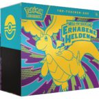 Pokémon-Sammelkartenspiel: Top-Trainer-Box Mega-Entwicklung – Erhabene Helden (1 Vollbild-Promokarte, 9 Boosterpacks & Premium-Zubehör)