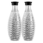 SodaStream CRYSTAL Glaskaraffen 2er-Pack 0,7 Liter