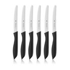 WMF Classic Line Frühstücksmesser Set 6-teilig, 23 cm, Wellenschliff