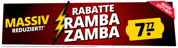 HB Rabatte Ramba Zamba 08 26 AFFILIATE DEU