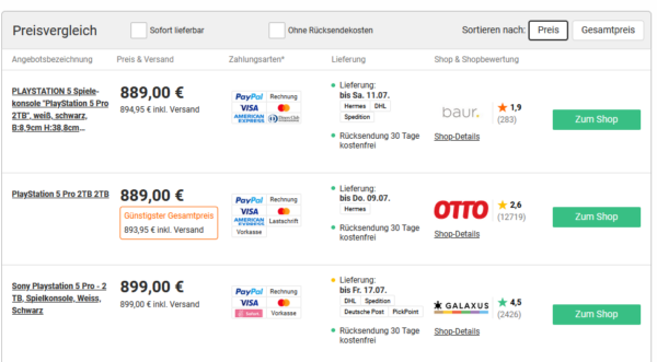 Vergleich Vergleich