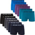 Antonio Rossi 12er-Pack Boxershorts Herren Baumwolle Stretch-Bund