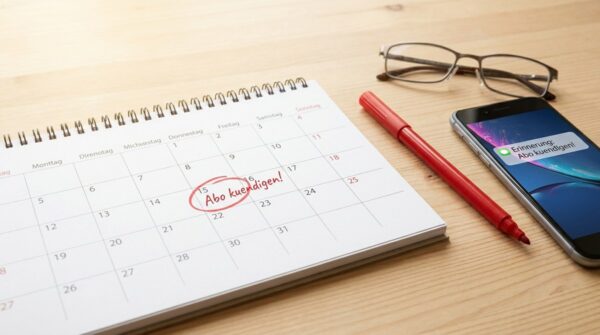 BILDplus Kündigungsfrist im Kalender markiert vor automatischer Verlängerung