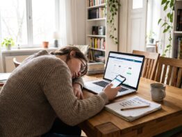 Ablauf einer Cyber Week beim Online-Shopping am Laptop