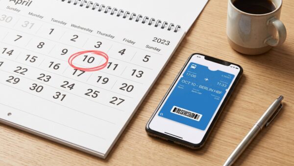 Kalender mit markiertem 10. als Kündigungsfrist für das Deutschlandticket