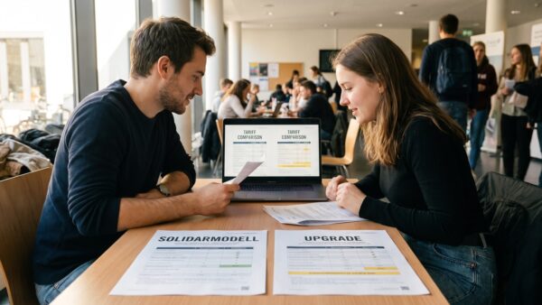 Solidarmodell und Upgrade-Modell im Vergleich