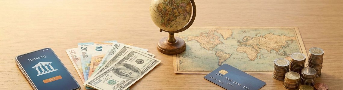 Geld ins Ausland überweisen Ratgeber Header