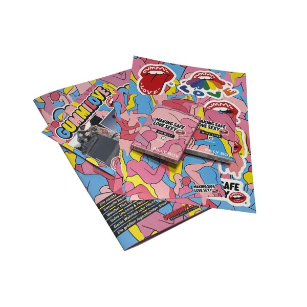 gummilove safetyfirstset GummiLove SafetyFirstSet mit Magazin, Sticker, Postkarten und BILLY BOY Kondomen